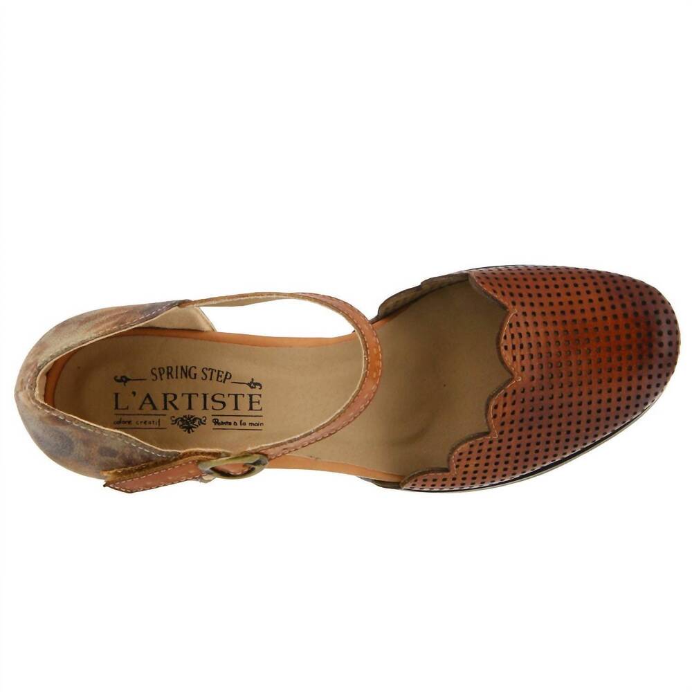NEW L'ARTISTE women's parchelle shoes in camel - Picture 3 of 4